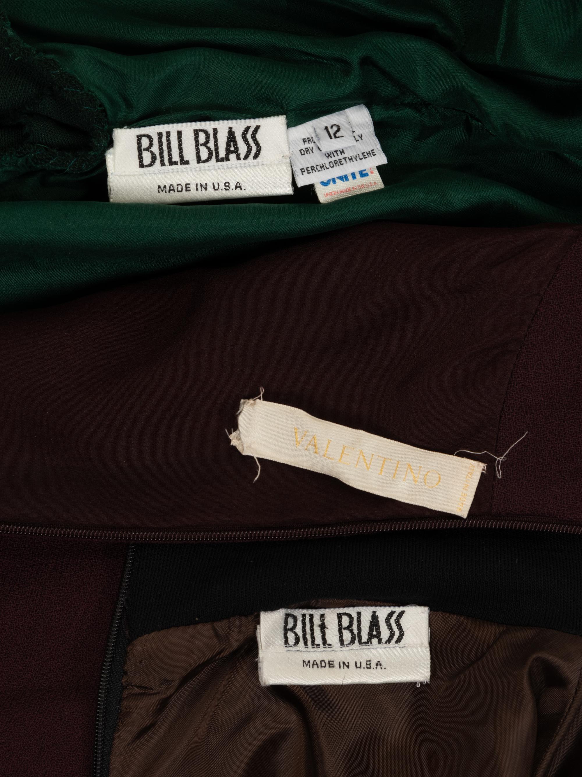 Three Knit Dresses: Two Bill Blass and One Valentino, 1990-2000s