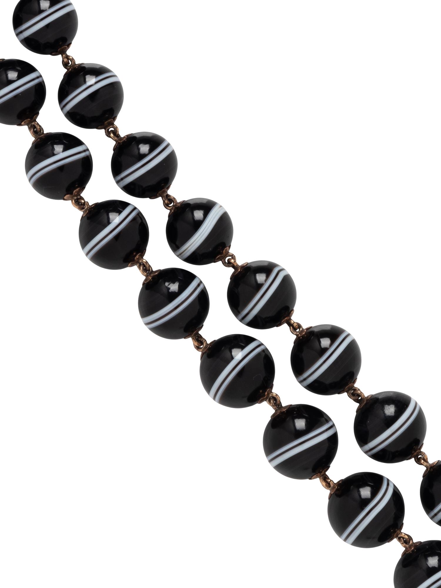 AGATE BEAD NECKLACE