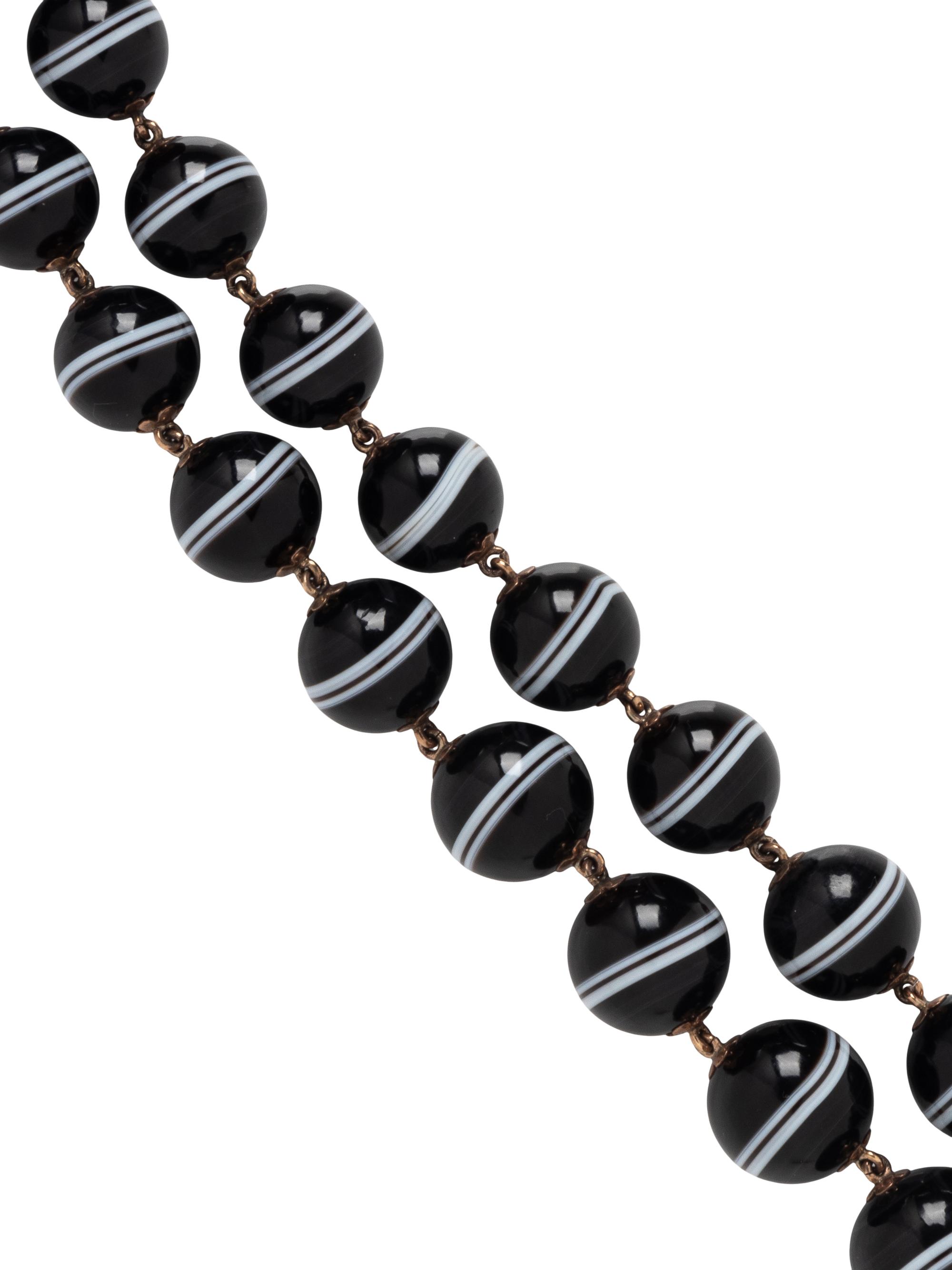 AGATE BEAD NECKLACE