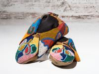 Prairie Beaded Hide Moccasins