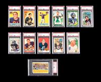 A Collection of Chicago Bears Legends PSA Graded Football Cards