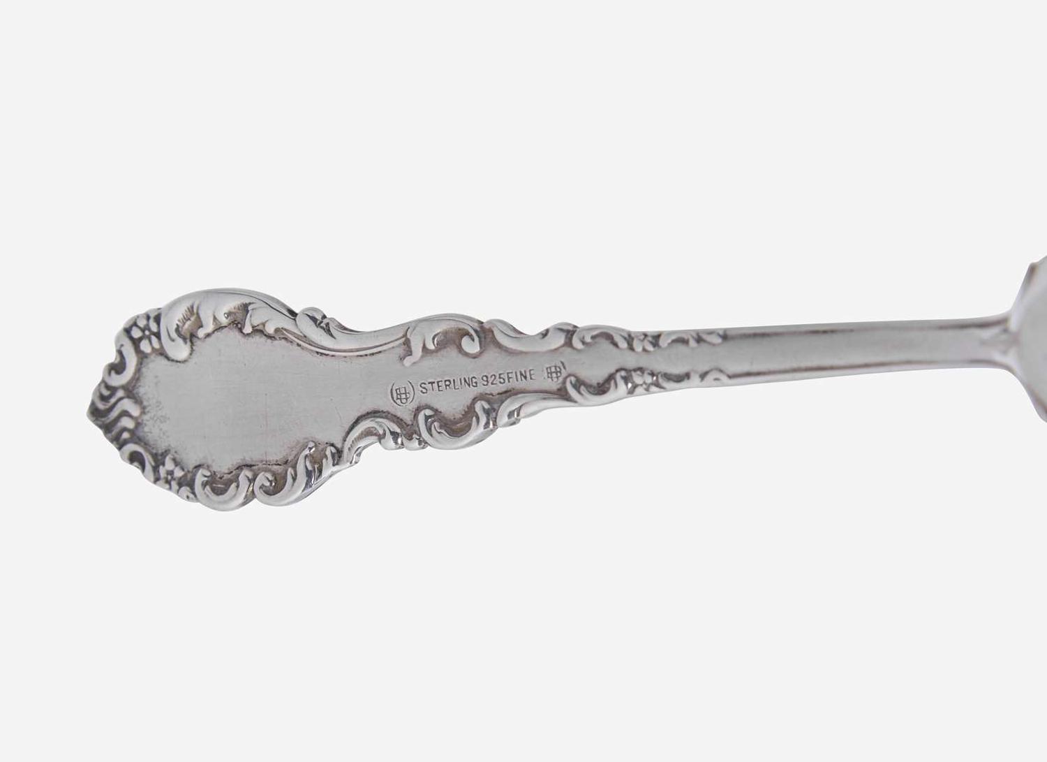 An assembled group of twenty-six pieces of American sterling silver flatware, various makers, late 19th century
