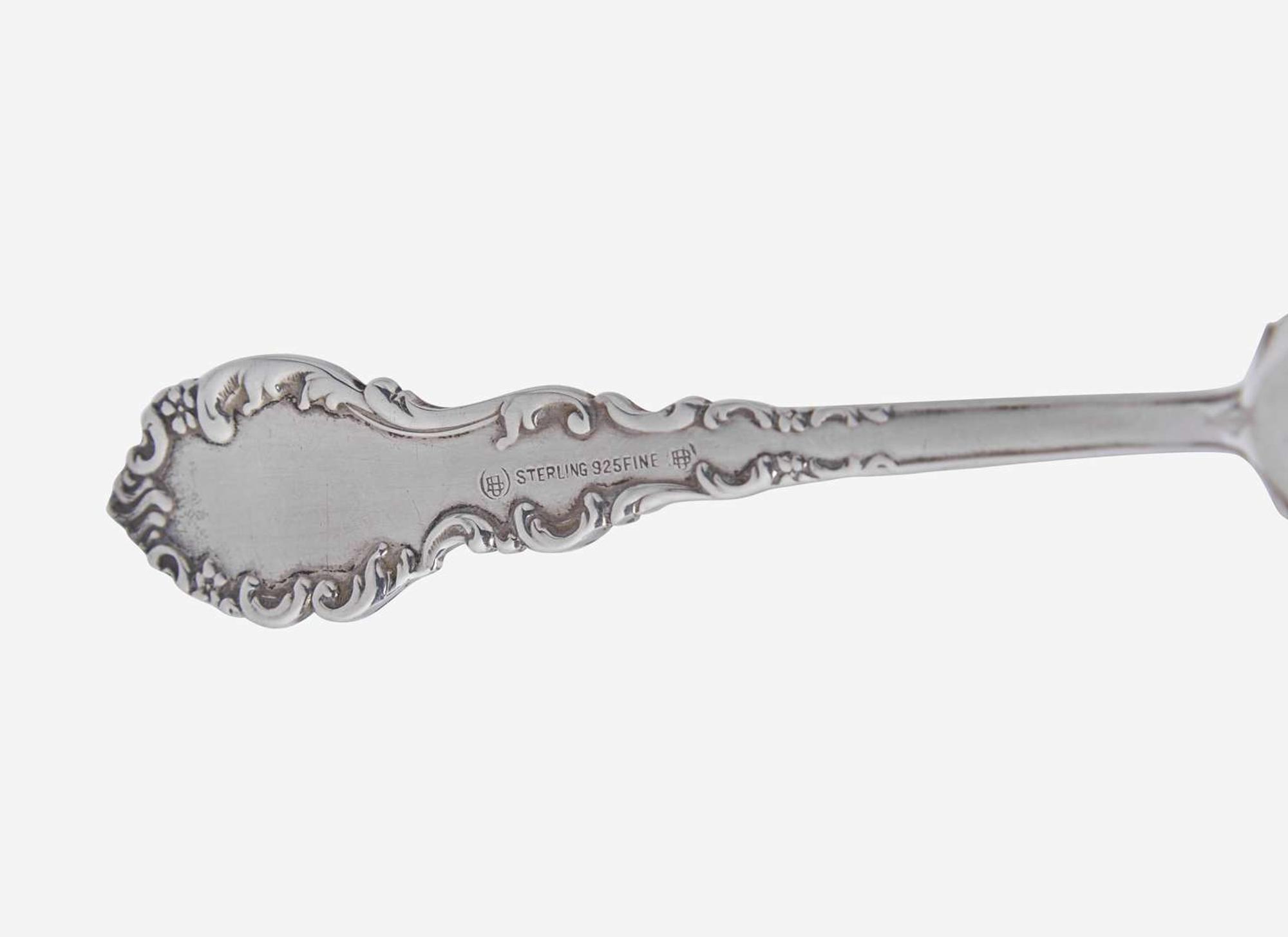 An assembled group of twenty-six pieces of American sterling silver flatware, various makers, late 19th century