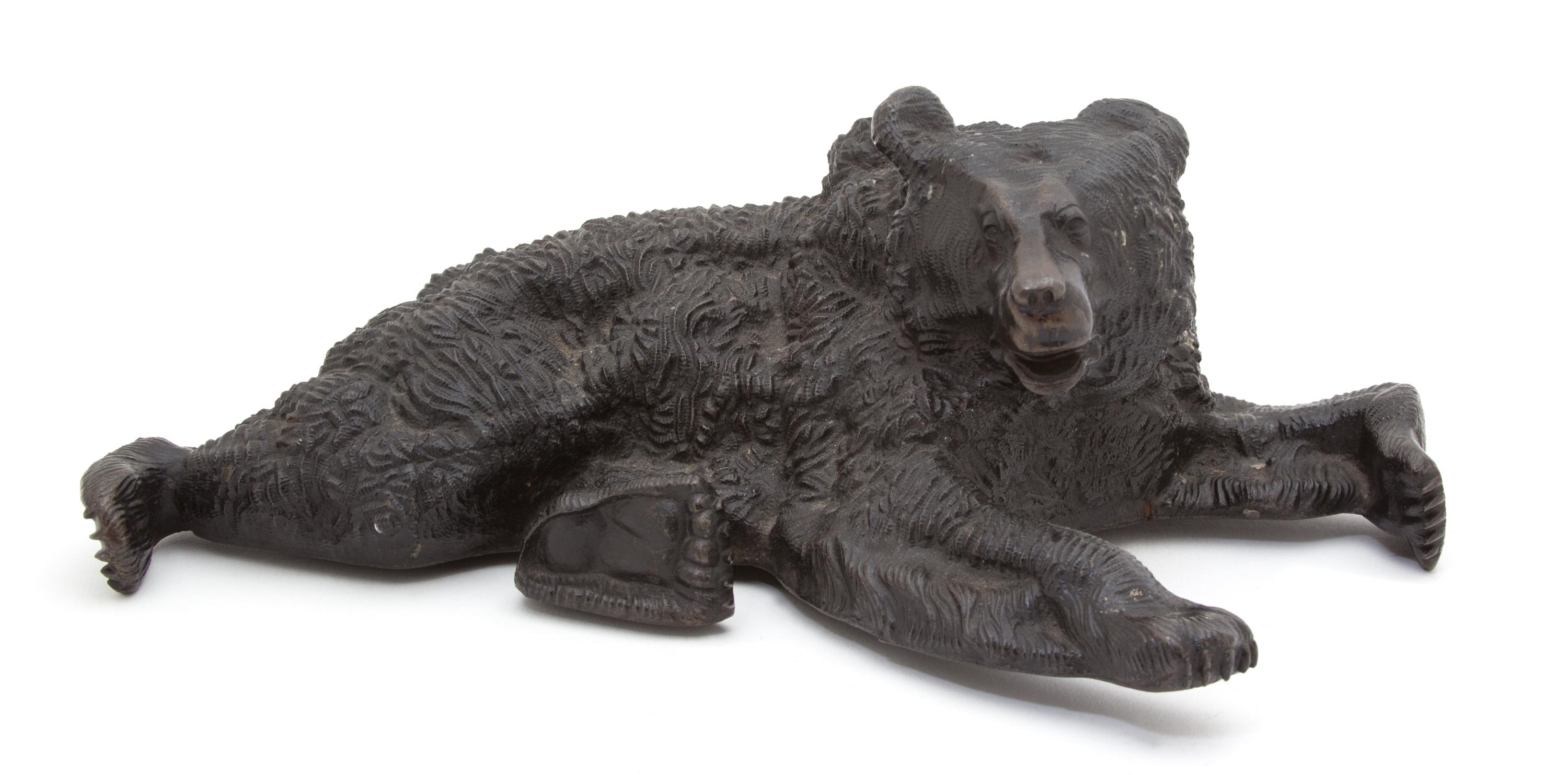 Nikolai Lieberich, (Russian, 1828-1883), Recumbent Bear