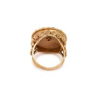 YELLOW GOLD AND EMERALD RING