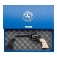 *Colt Single Action Army with Two Piece Faux Ivory Eagle Grips in Box with Accessories