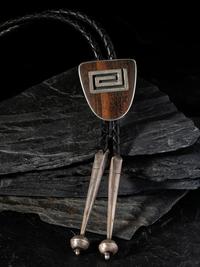 Sterling Silver and Ironwood Bolo Tie