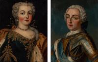 French School, 18th Century — Pair of Portraits