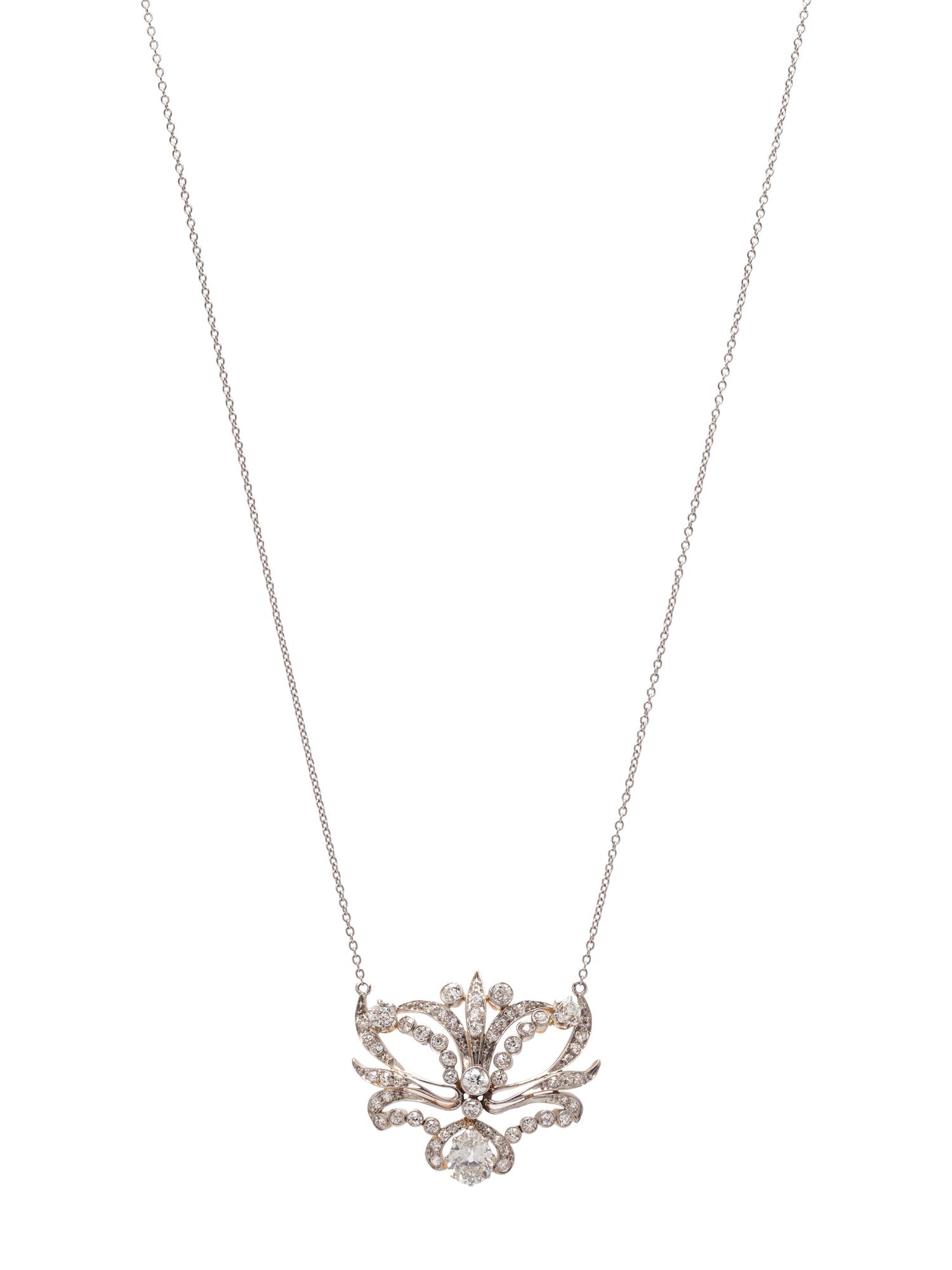 EDWARDIAN, DIAMOND NECKLACE