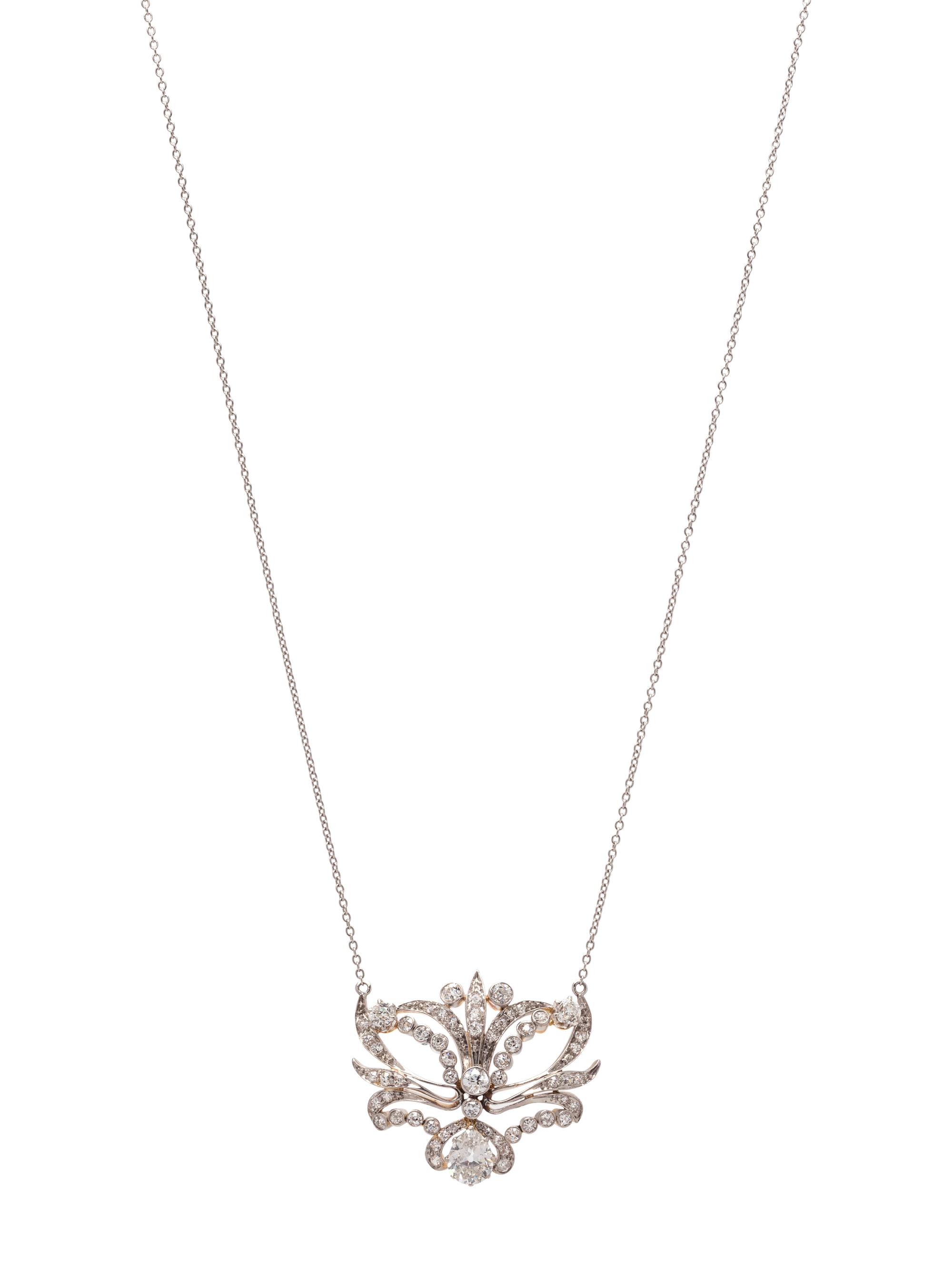 EDWARDIAN, DIAMOND NECKLACE