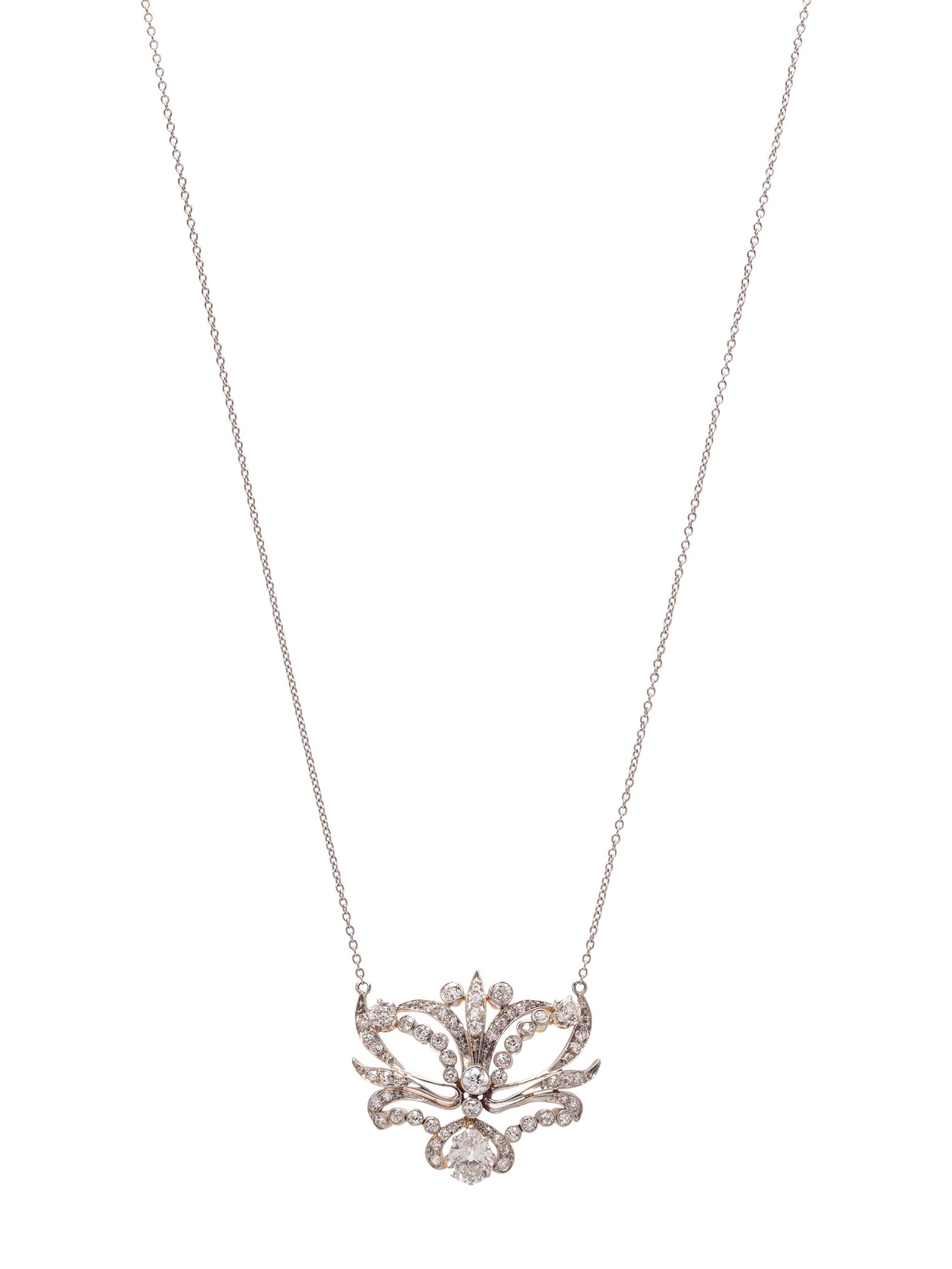EDWARDIAN, DIAMOND NECKLACE