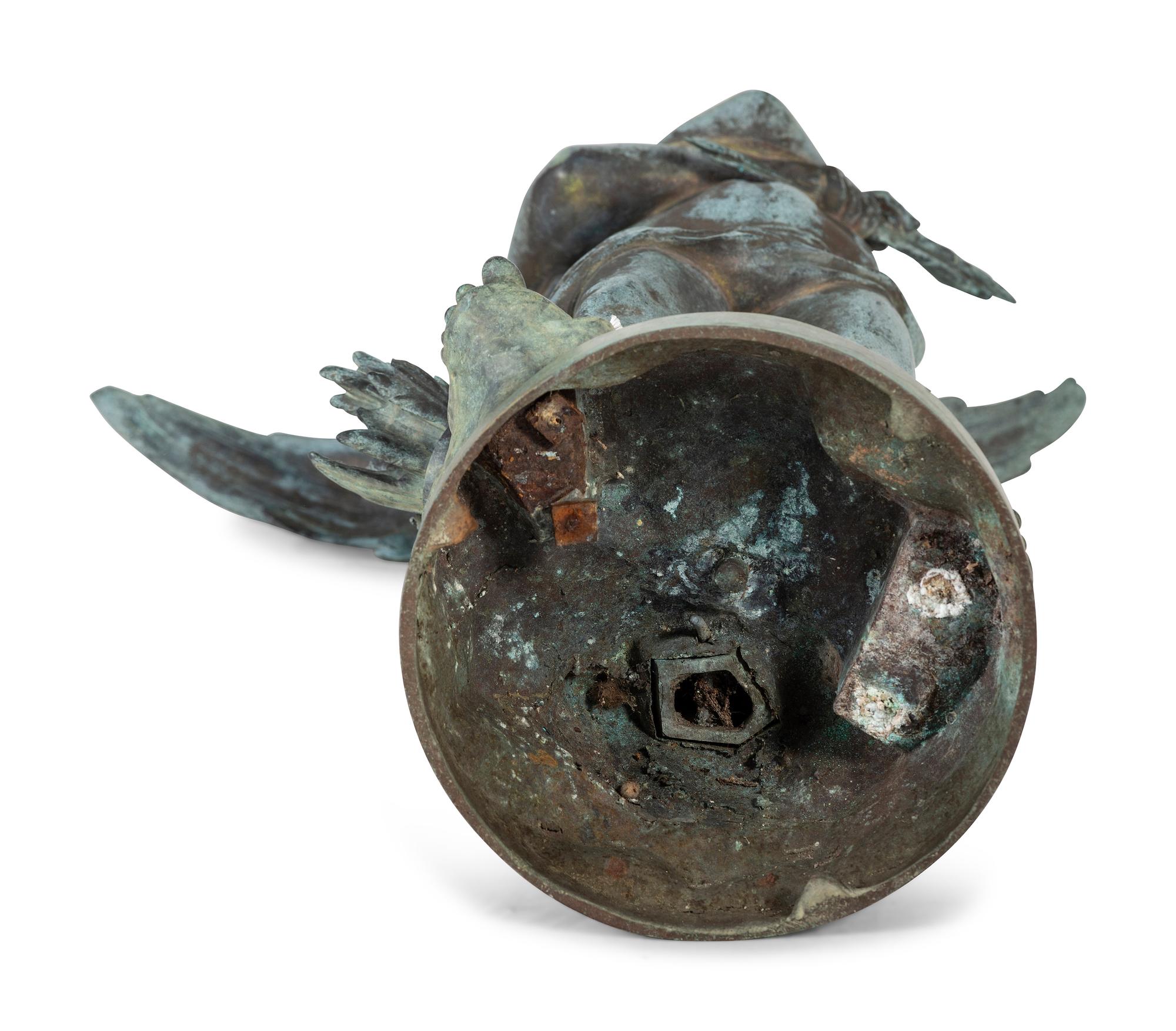 A Bronze Cupid Sculpture, After Auguste Moreau (French, 1834-1917)