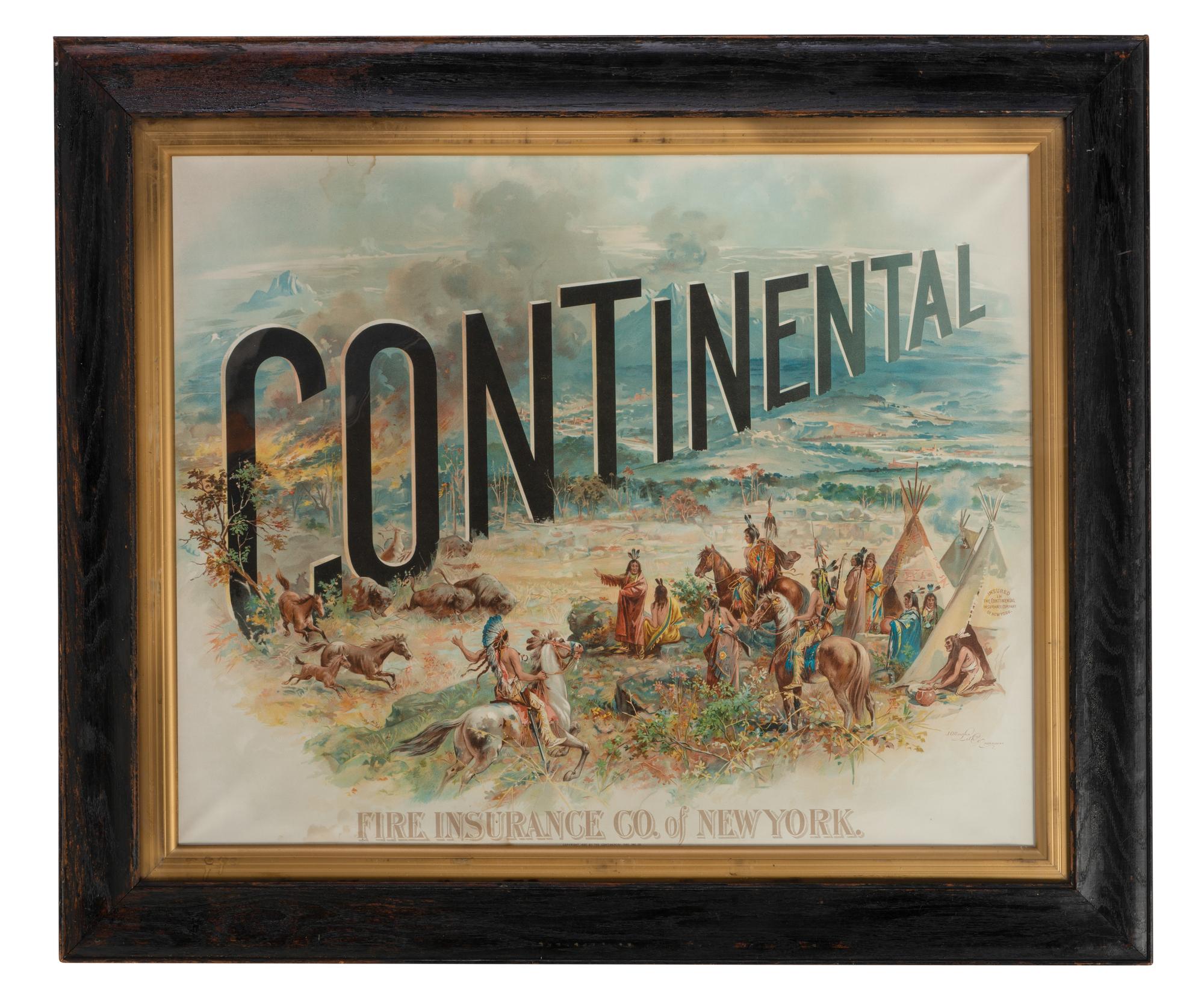 A Continental Fire Insurance Co., New York Advertisement