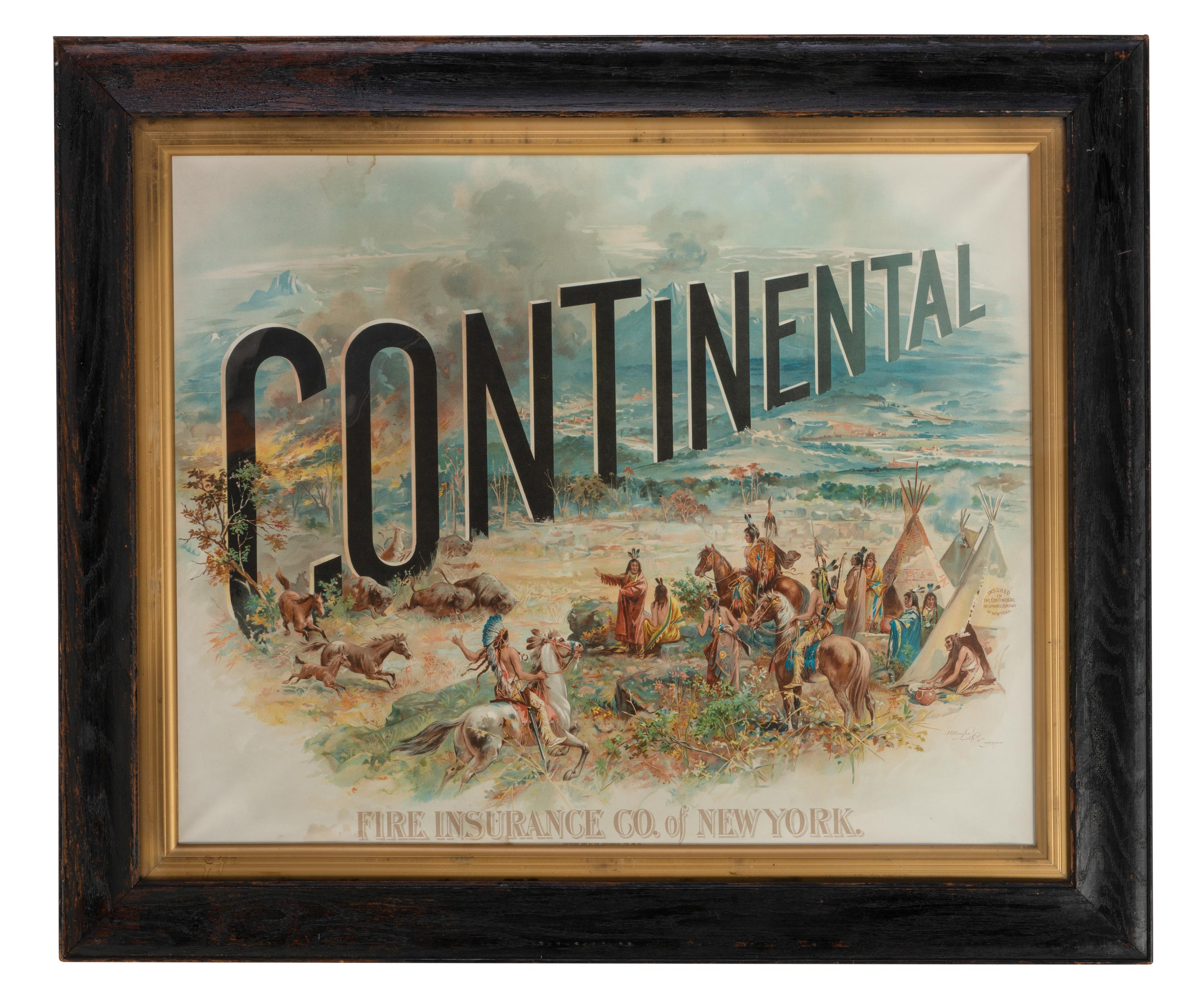 A Continental Fire Insurance Co., New York Advertisement