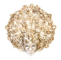 A Cast Plaster Mask Height 21 inches.