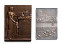 [EXONUMIA] Two Continental Commemorative Plaquettes