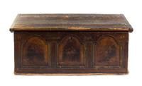 An American Painted Pine Trunk Width 47 1/4 inches. — 19TH CENTURY