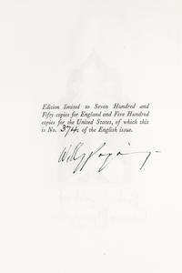 FITZGERALD, EDWARD, trans. The Rubaiyat of Omar Khayyam. London, 1930. Finely bound. Limited, signed.