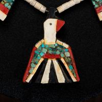 Kewa Depression Era Thunderbird Necklaces, Pair