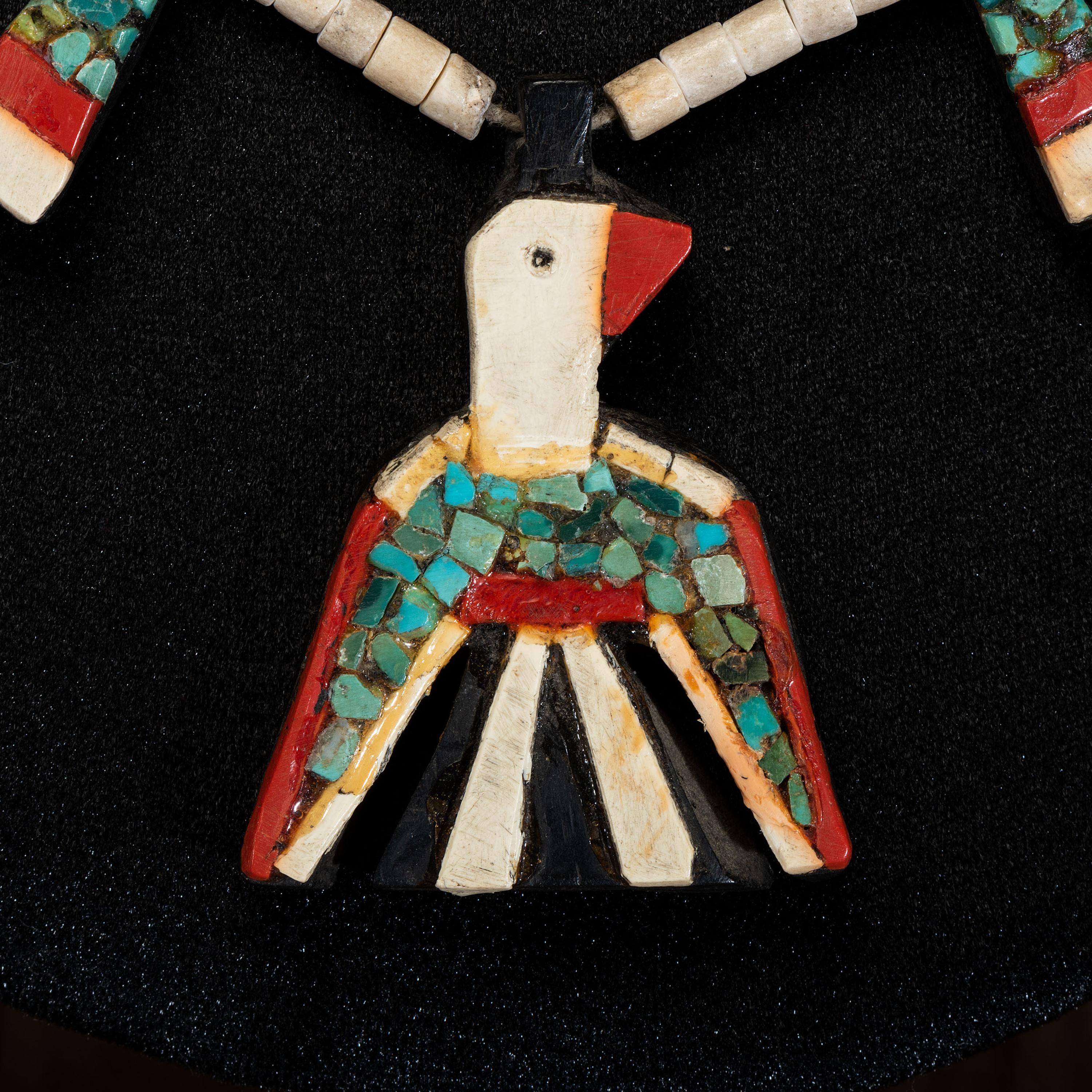 Kewa Depression Era Thunderbird Necklaces, Pair