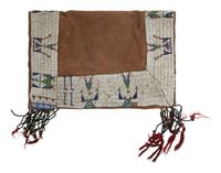 Sioux Beaded Hide Saddle Blanket