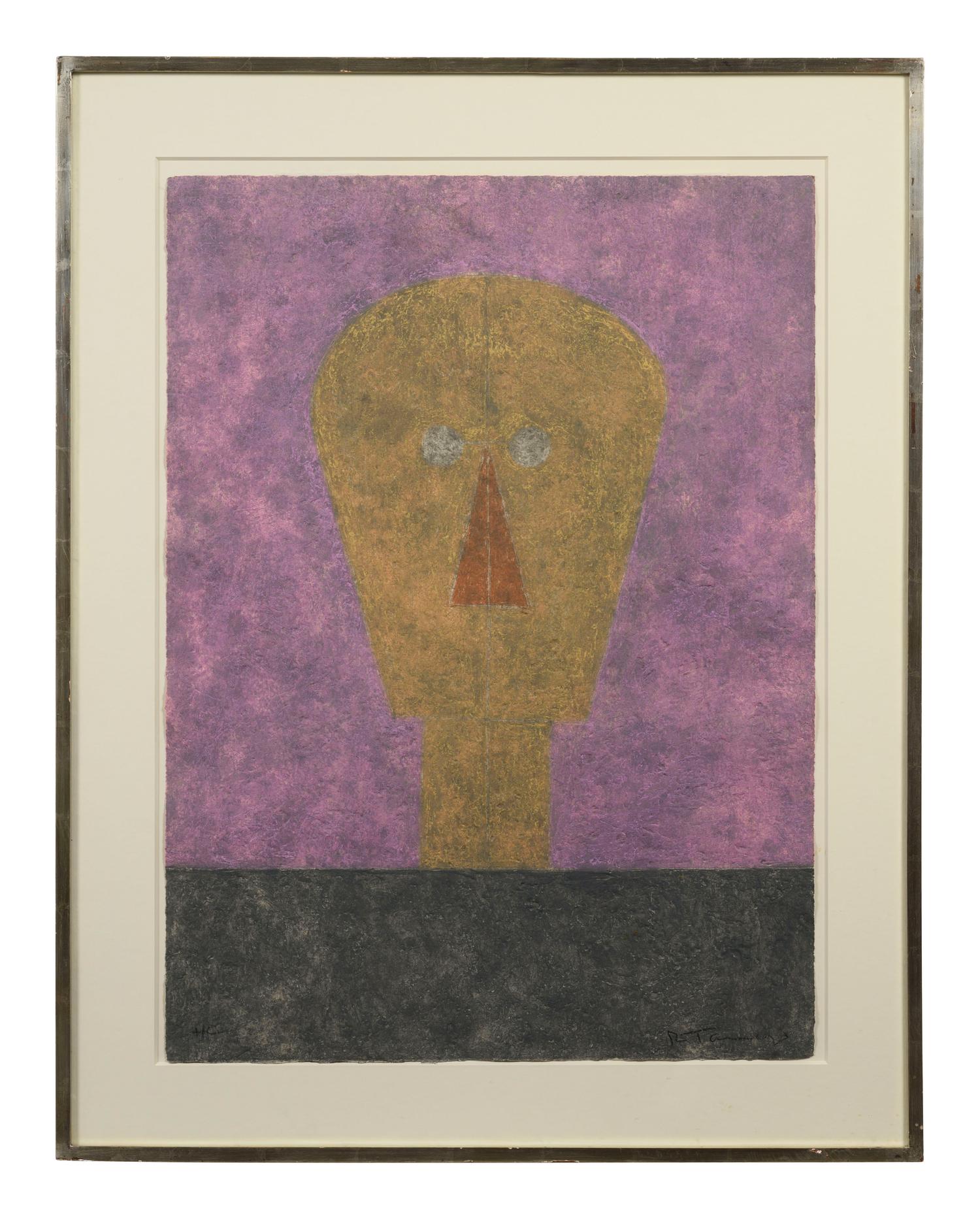 Cabeza Sobre Fondo Rosa (from 8 Aguafuertes), 1984