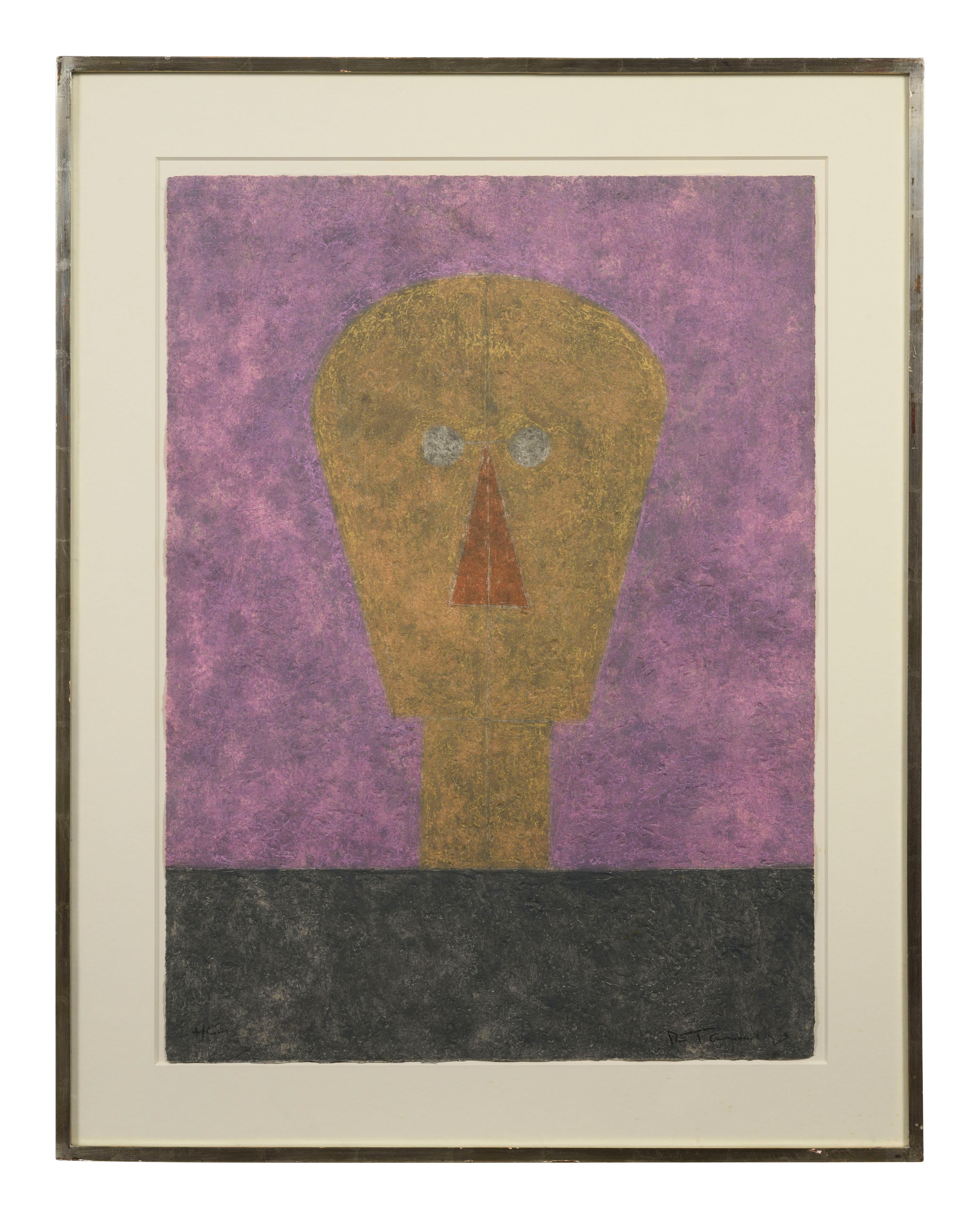 Cabeza Sobre Fondo Rosa (from 8 Aguafuertes), 1984
