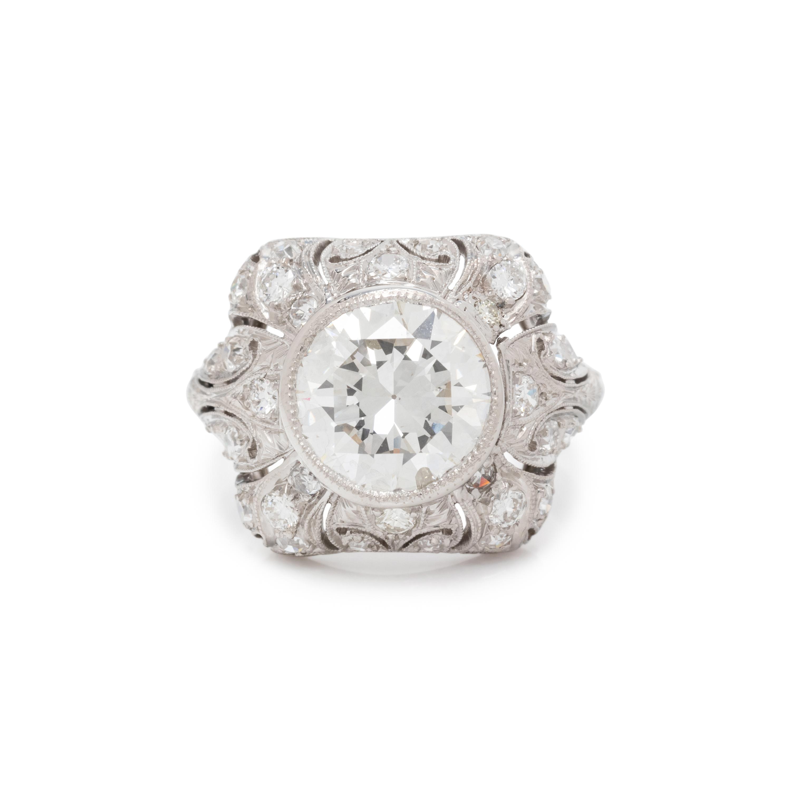 ART DECO, DIAMOND RING