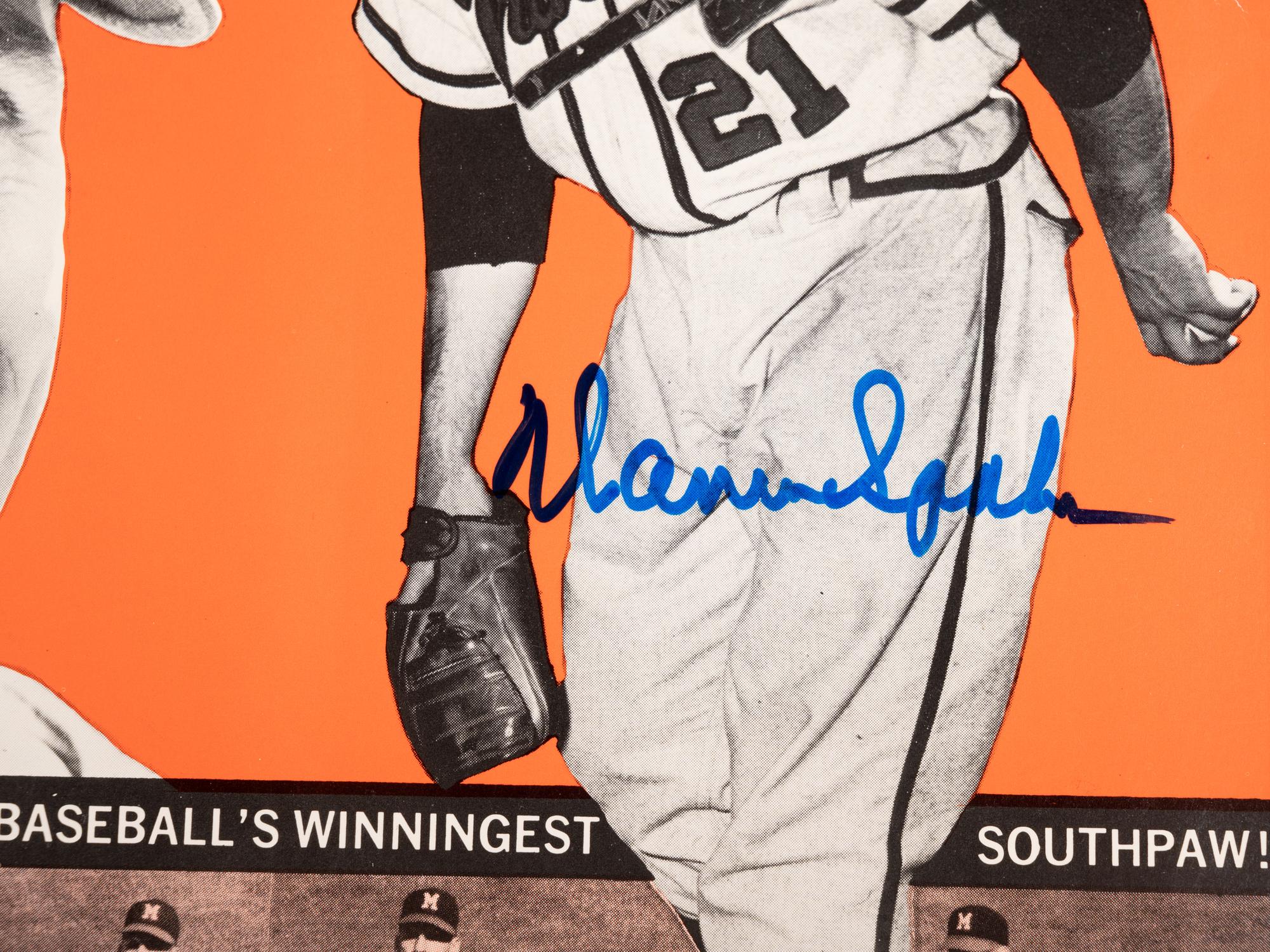 A Group of Warren Spahn and Johnny Sain Signed Autograph Items (Beckett Authentication Services BAS Certified),