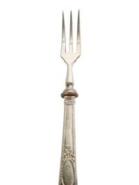 A Continental .800 Silver Service of Fruit Knives and Forks — 19TH CENTURY
