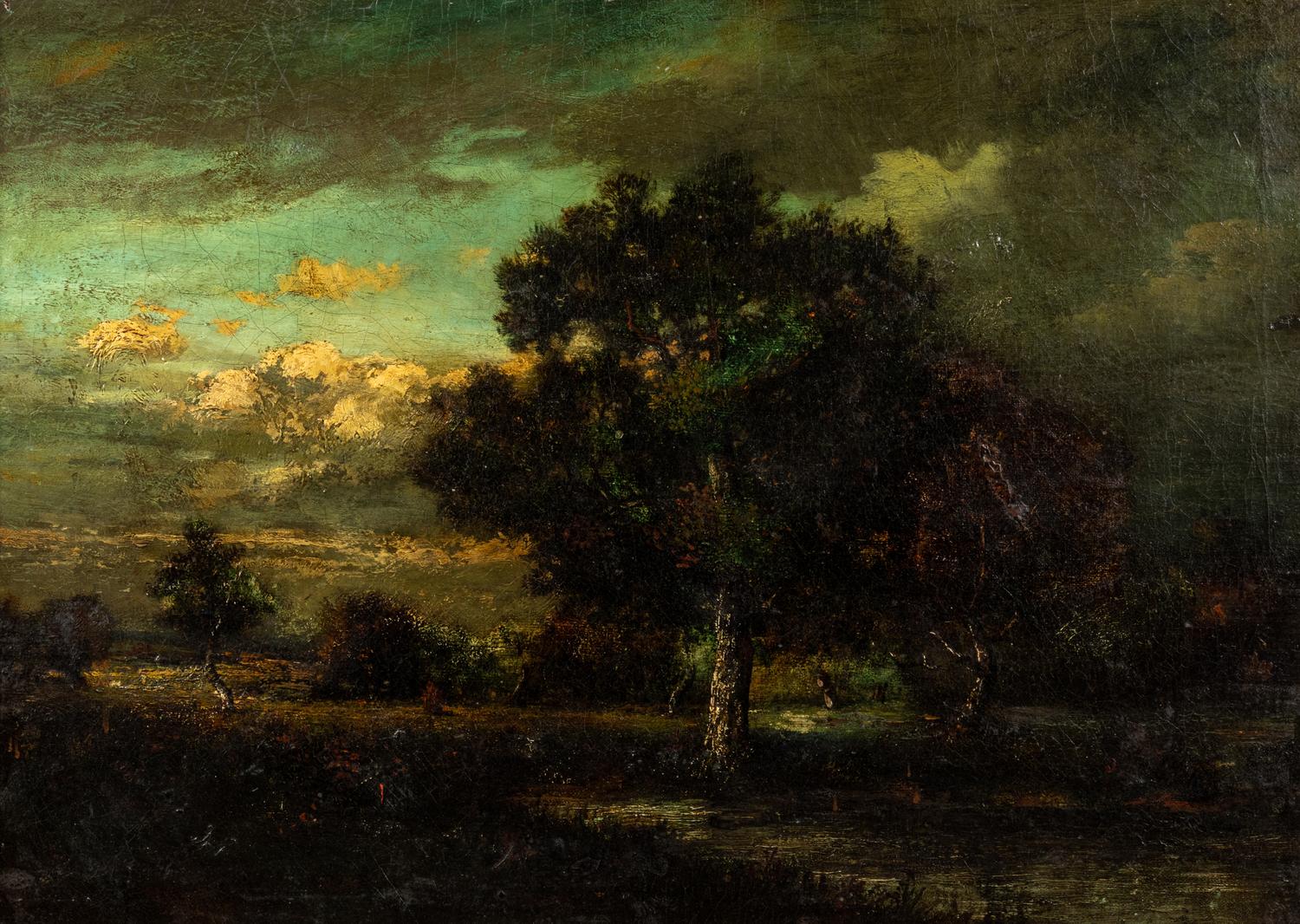 Landscape with Trees and Clouds