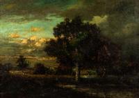 Landscape with Trees and Clouds
