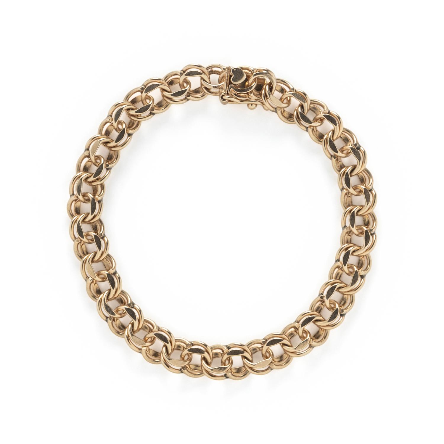 YELLOW GOLD LINK BRACELET