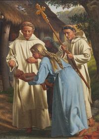 Ansgar Baptizes a Child , 1895