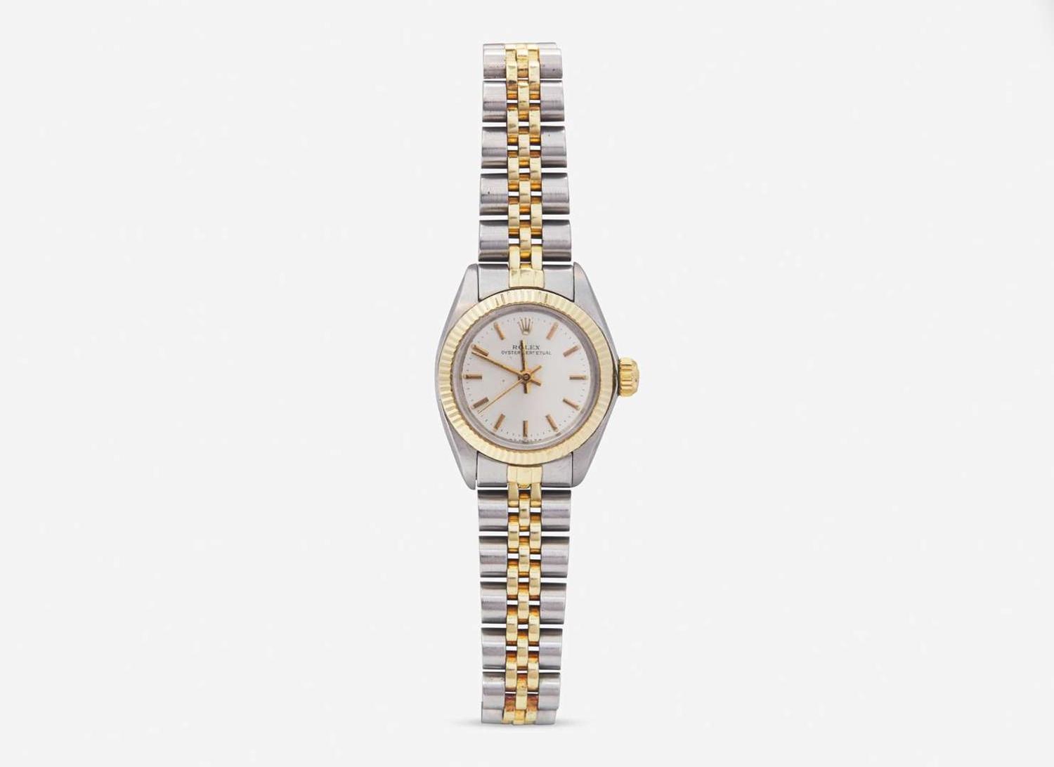 A Two-Tone Ladies Rolex Oyster Perpetual