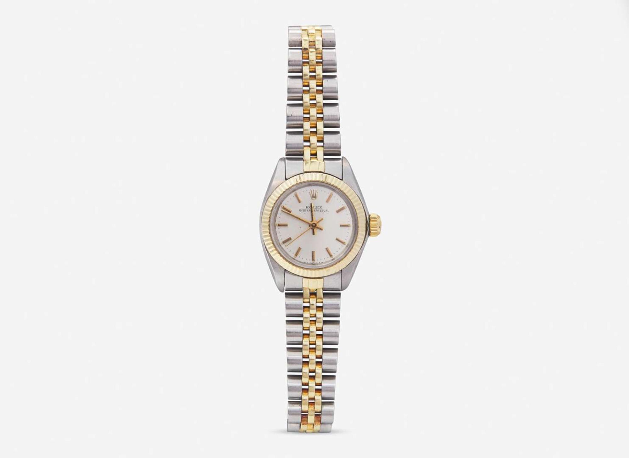 A Two-Tone Ladies Rolex Oyster Perpetual