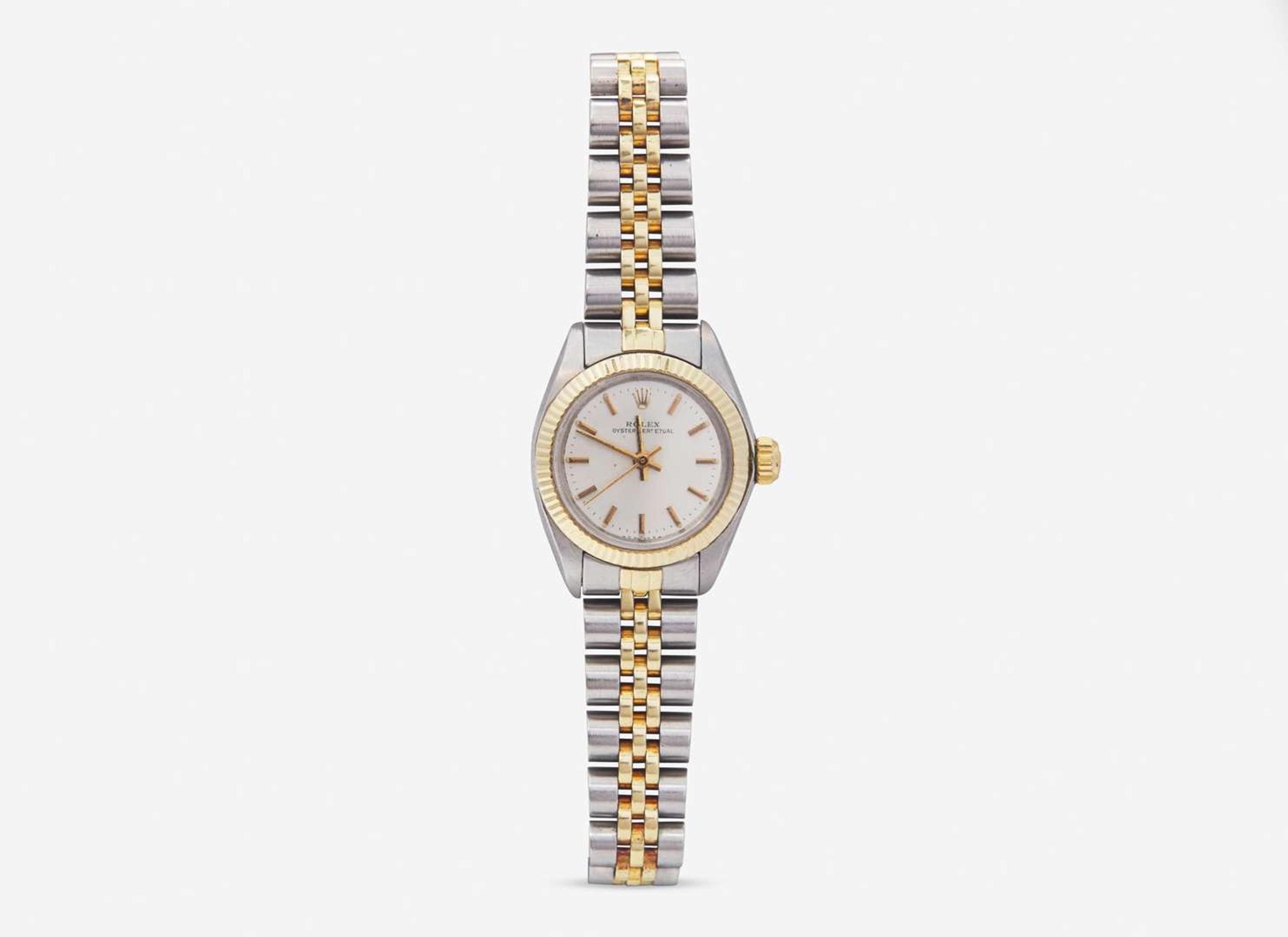 A Two-Tone Ladies Rolex Oyster Perpetual