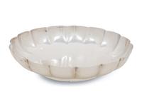 An American Silver Scalloped Dish