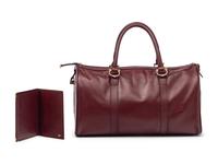 Cartier Travel Bag and Wallet in Burgundy Leather