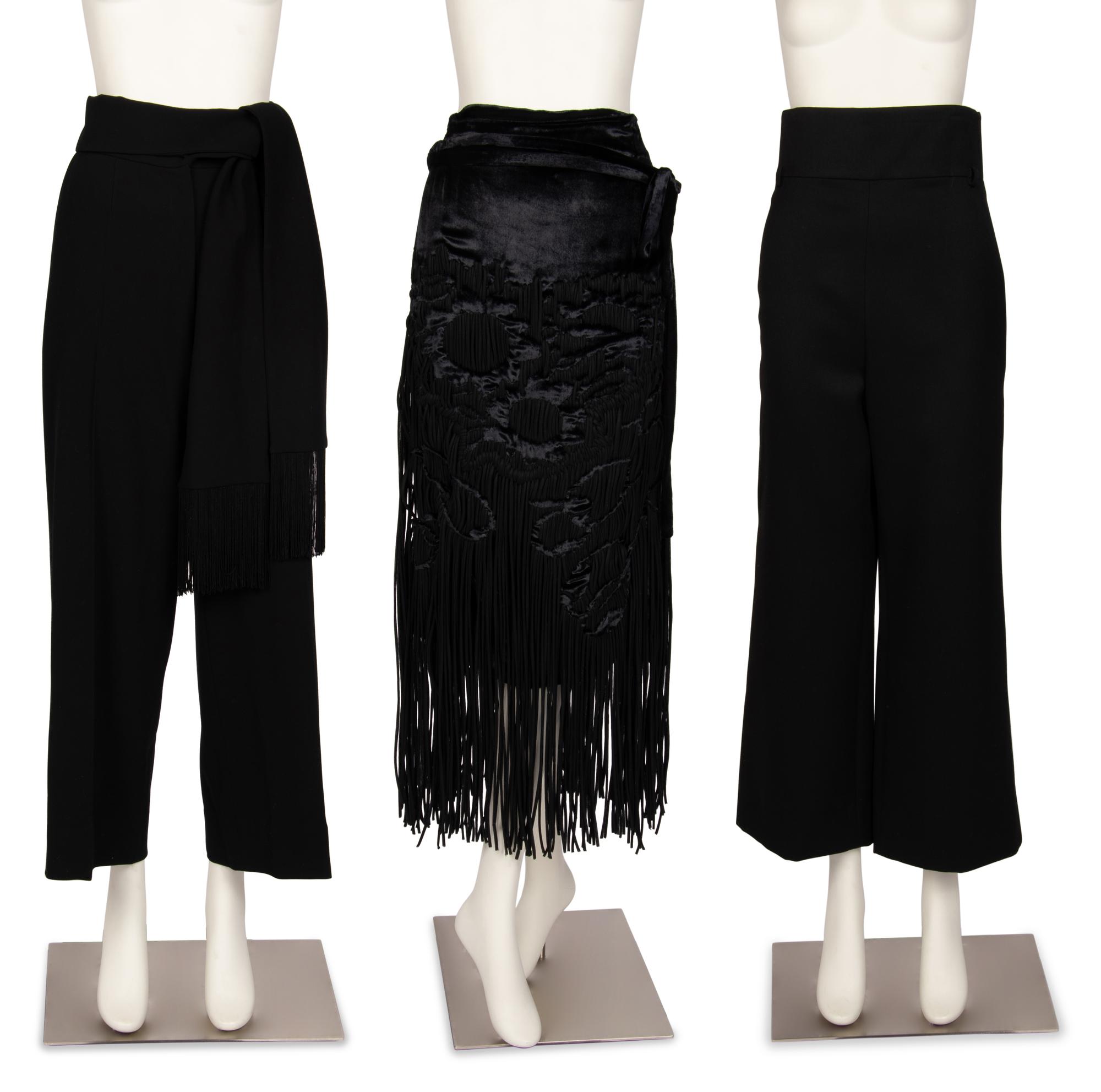 Three Yves Saint Laurent Rive Gauche Items: Two Pants & One Skirt, 1990-2000s