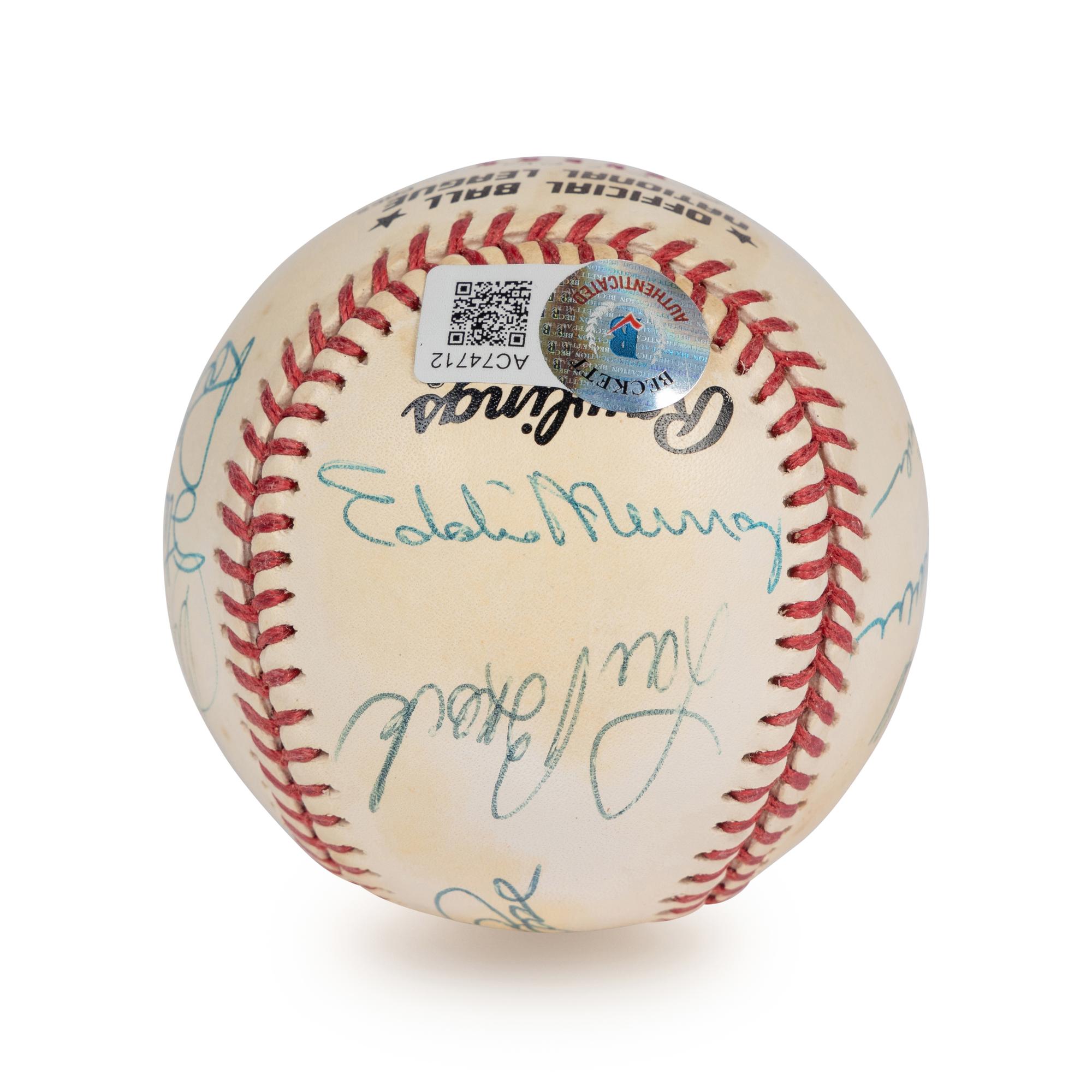 A 3,000 Hit Club Signed Autograph Baseball / 12 Signatures (Beckett Authentication Services Letter)