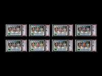 A Collection of Eight 1982 Topps Cal Ripken Jr. Rookie Baseball Cards No. 21 (PSA 9 x2; PSA 8 x2; PSA 7 x2; PSA 6 x2)