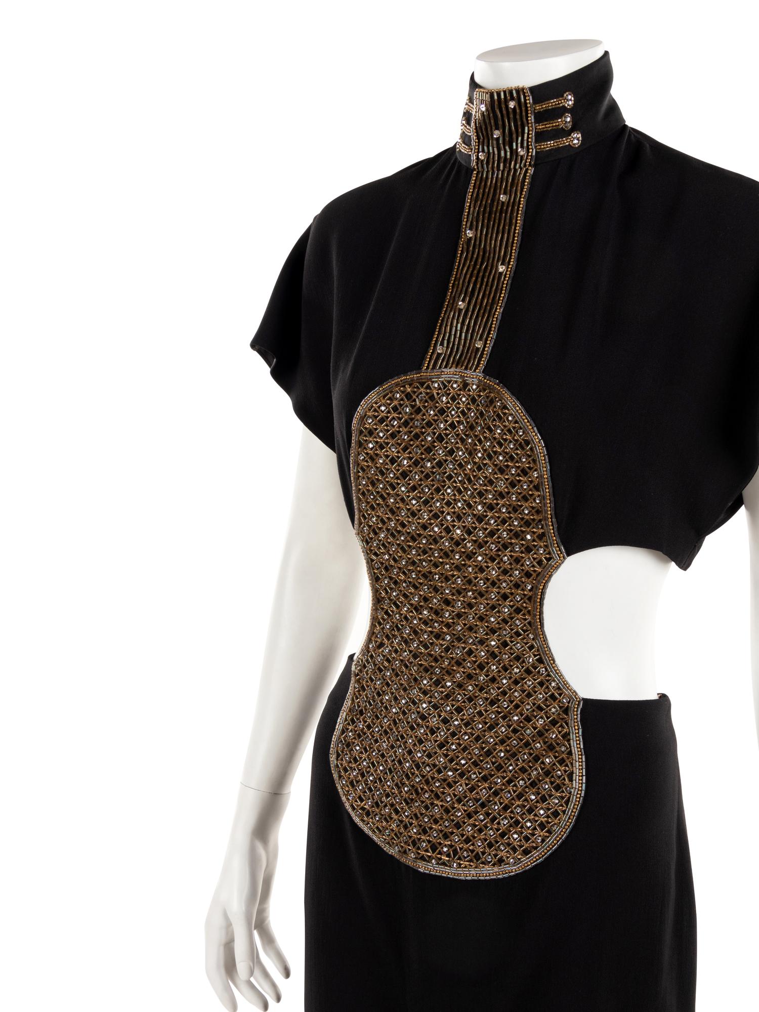 Chloé Violin Cut-out Black Dress, 2013 Reissue with Tags