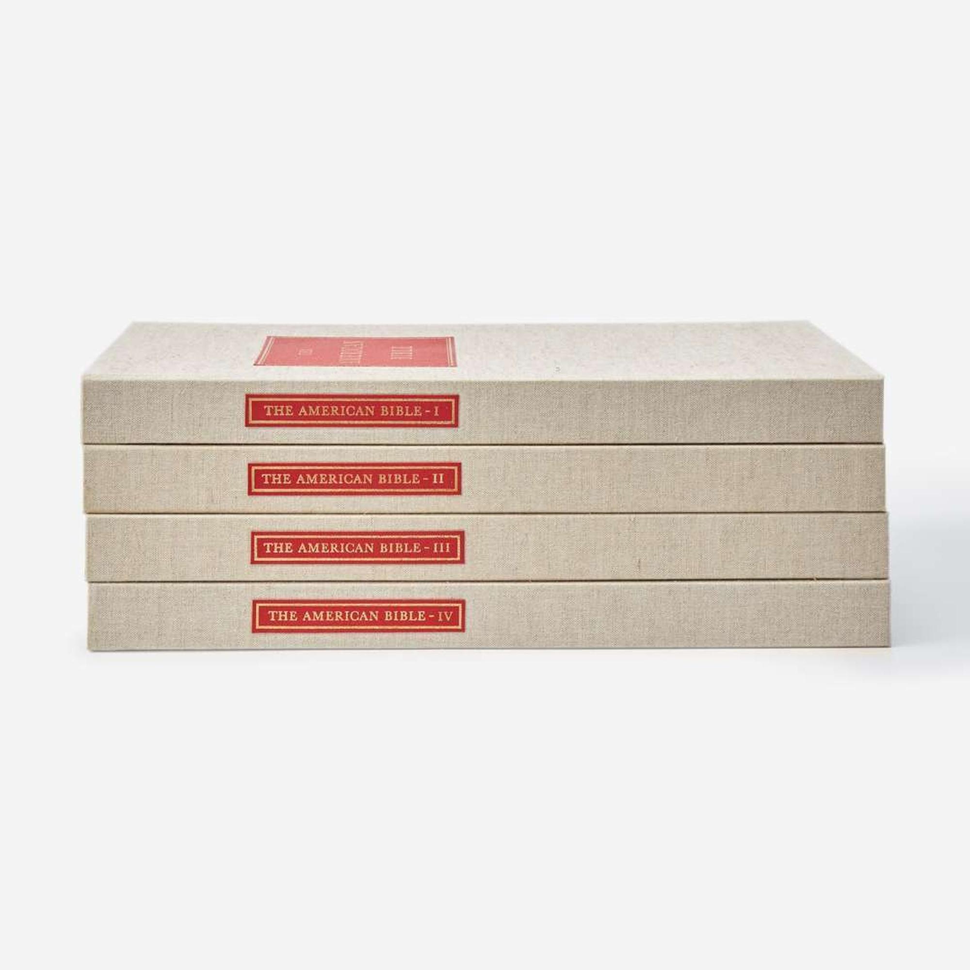 [Americana] (Zinman, Michael) The American Bible: Original Leaves from Rare and Historic Bibles...