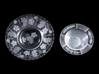 An Assembled Set of Etched Glass Tableware