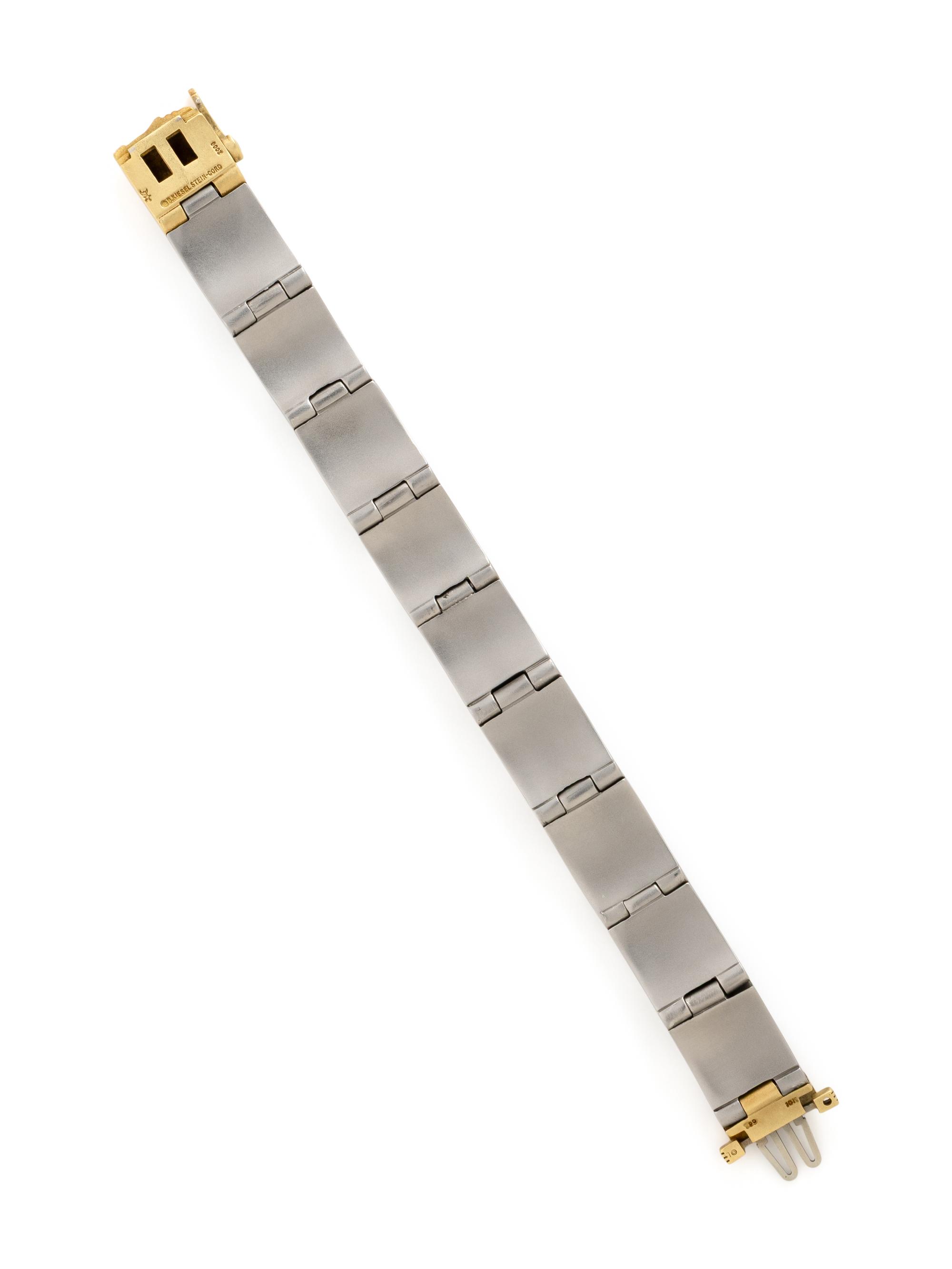 KIESELSTEIN-CORD, STEEL AND YELLOW GOLD 'WOMEN OF THE WORLD' BRACELET