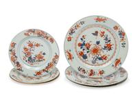 Six Chinese Export Imari Palate Porcelain Plates