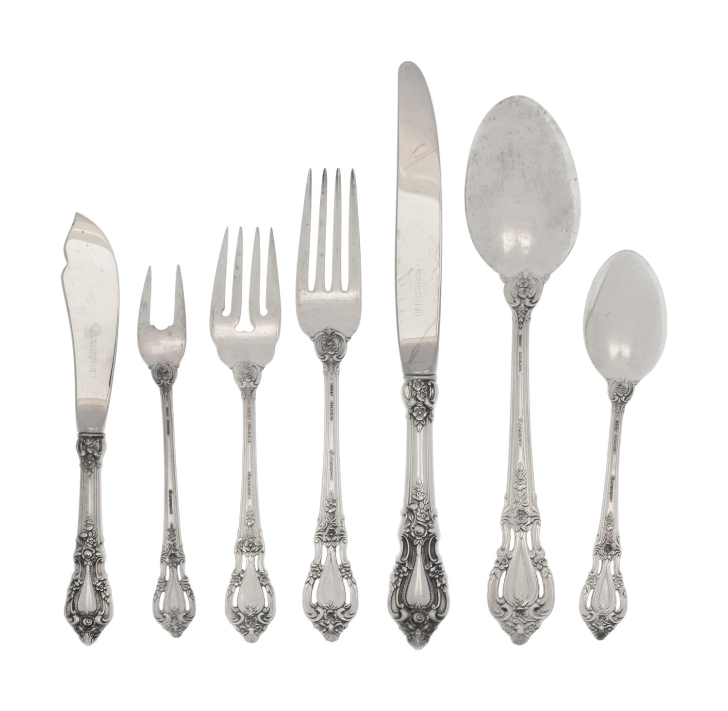An American Silver Flatware Service