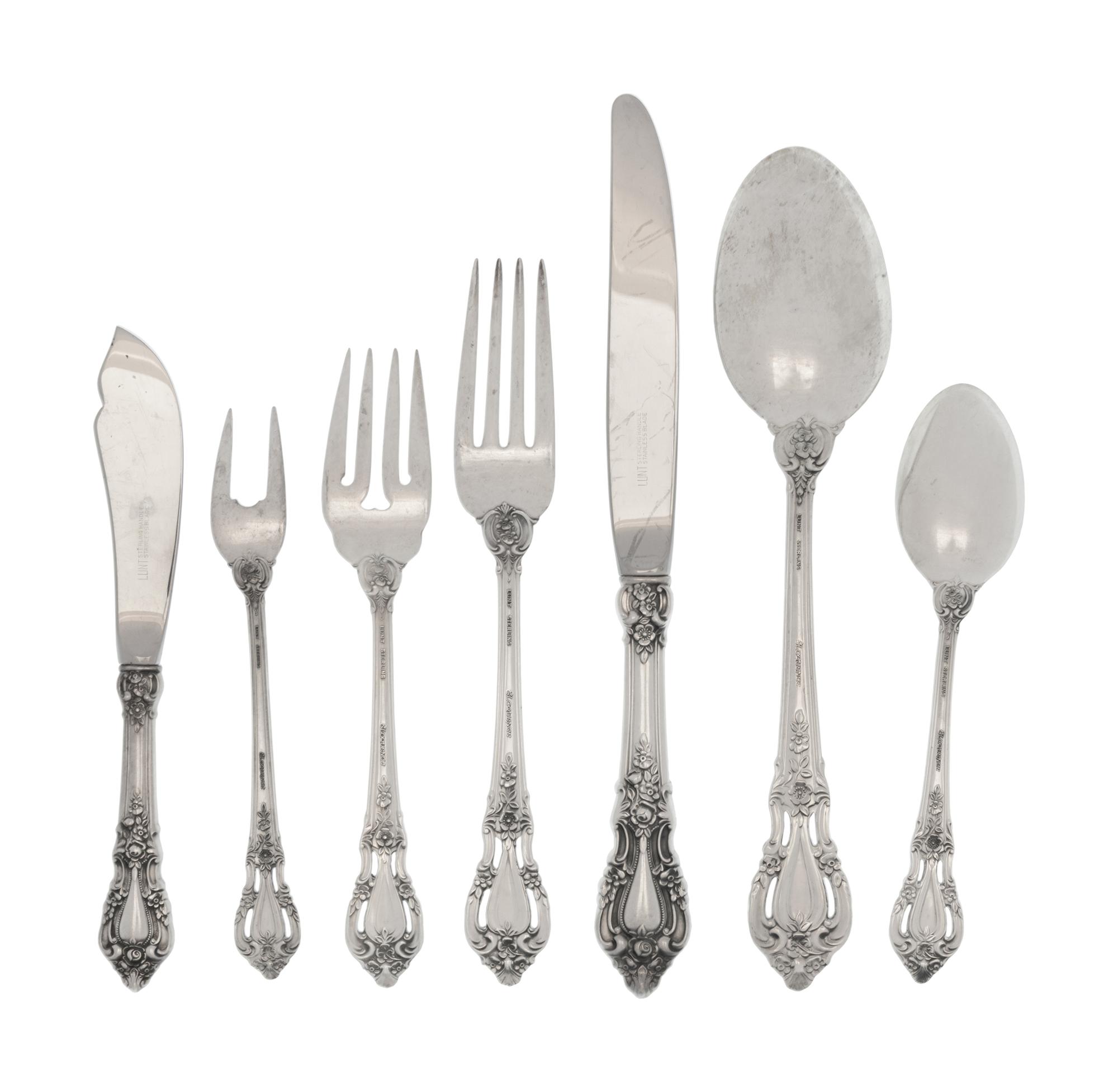 An American Silver Flatware Service