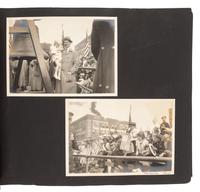 Americana Album containing approx. 350 photographs documenting the journey of the Liberty Bell from Philadelphia to San Francisco for the Panama-Pacific Exposition. 1915.
